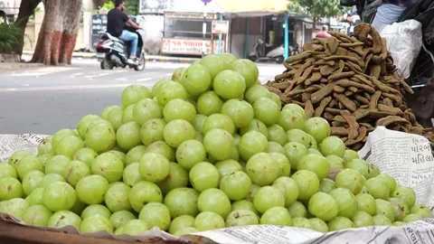 Fresh mango in the market Stock Footage 284438560