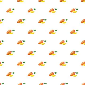 Fresh mango pattern Stock Illustration