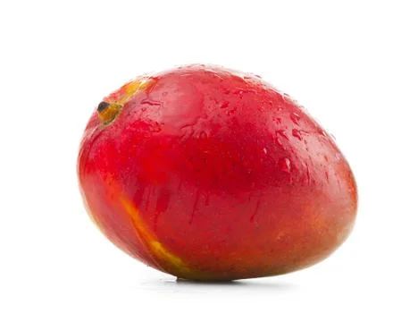 Fresh mango on white background Stock Photos