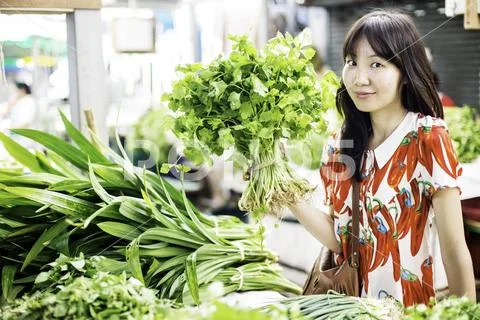 Fresh Market Vegetable Shopping