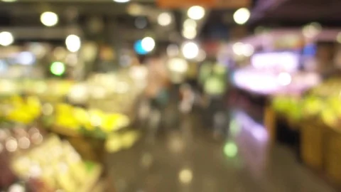 Fresh mart shopping Stock Footage 79036681
