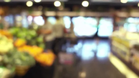 Fresh mart shopping Stock Footage 79037425