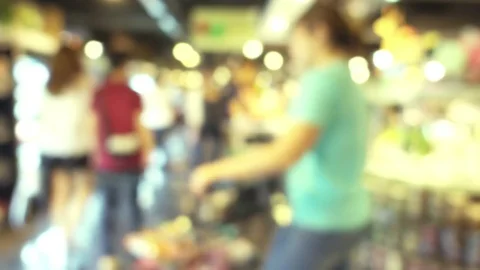 Fresh mart shopping Stock Footage 79038411