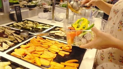 Fresh mart shopping Stock Footage 79040226