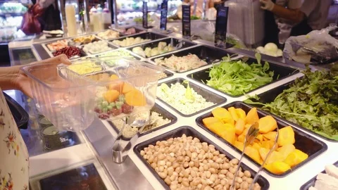 Fresh mart shopping Stock Footage 79040266