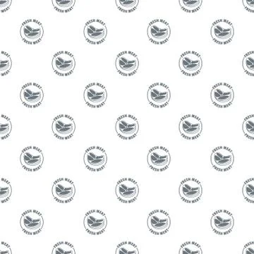 Fresh meat pattern vector seamless Stock Illustration