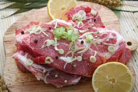 Fresh meat Stock Photos