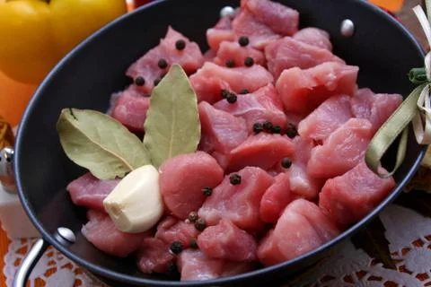 Fresh meat Stock Photos