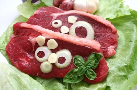 Fresh meat Stock Photos