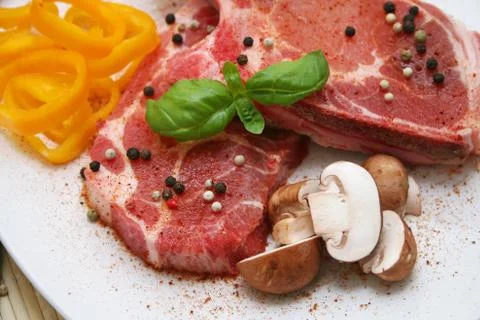 Fresh meat Stock Photos