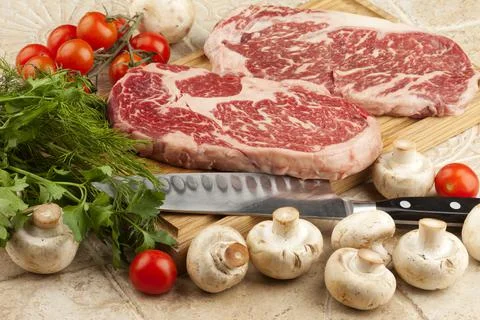 Fresh meat Stock Photos