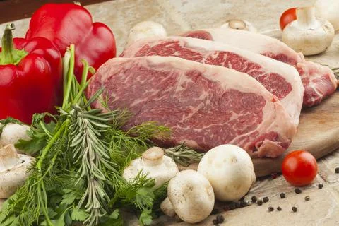 Fresh meat Stock Photos