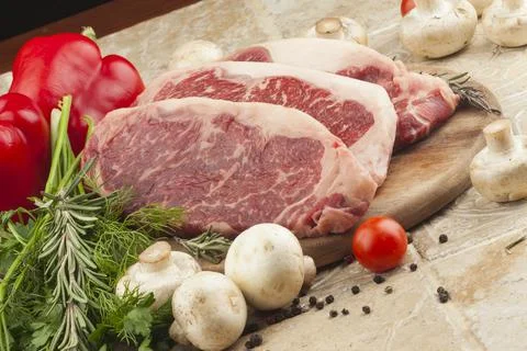 Fresh meat Stock Photos