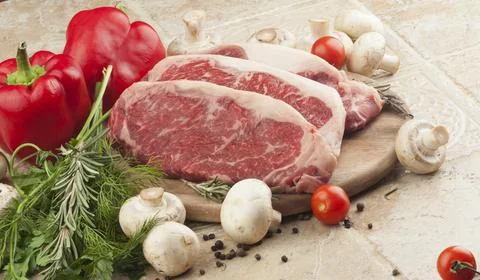 Fresh meat Stock Photos
