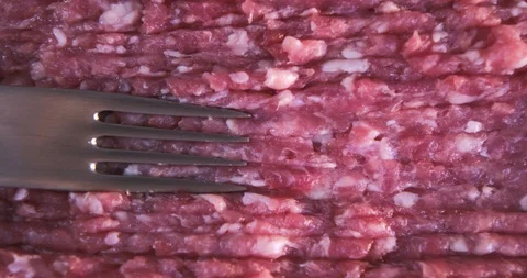 Fresh meat in slow motion Stock Footage 91905725
