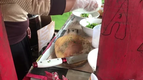 Fresh meat soup Stock-Footage 224870642
