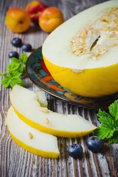 Fresh melon Stock Photos