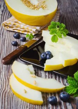 Fresh melon Stock Photos