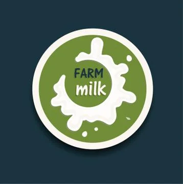 Fresh milk icon vector Stock Illustration