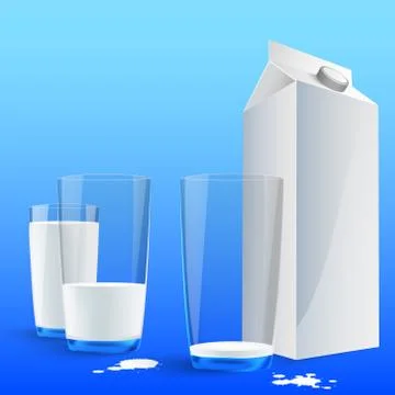 Fresh milk Stock Illustration