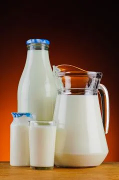 Fresh milk Stock Photos
