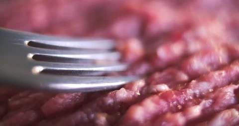 Fresh minced meat in slow motion Stock Footage 91905723