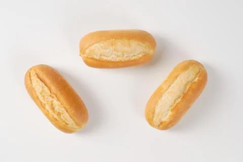 Fresh mini baguettes Stock Photos