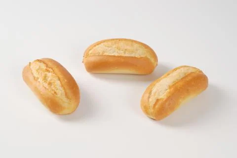 Fresh mini baguettes Stock Photos