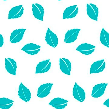 Fresh mint leaves pattern.Seamless repeating pattern with abstract floral and Stock Illustration