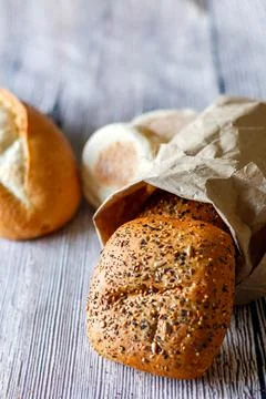 Fresh mix bread Foto stock