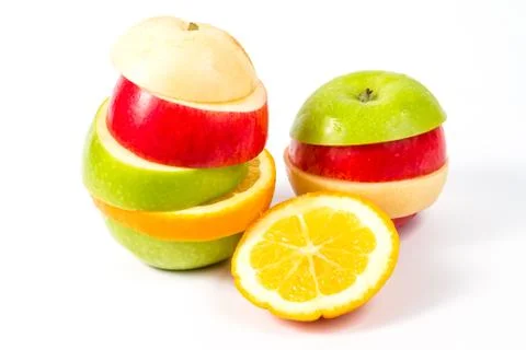 Fresh mixed fruit 스톡 사진