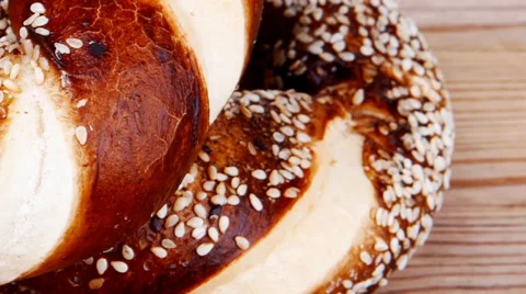 Fresh mixed pretzels Vídeos de archivo 27478974