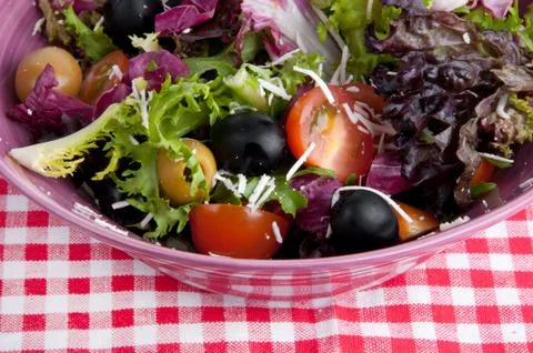 Fresh mixed salad Foto stock