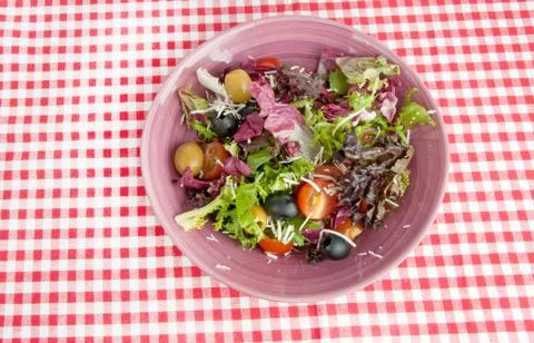 Fresh mixed salad Stock Photos