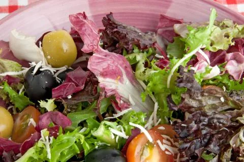 Fresh mixed salad Stock Photos