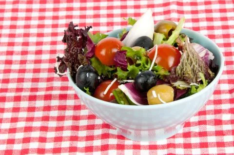 Fresh mixed salad Stock Photos