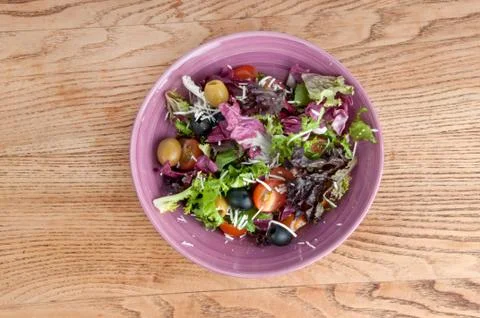 Fresh mixed salad Stock Photos