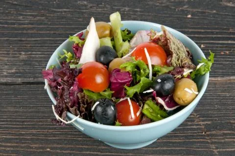 Fresh mixed salad Stock Photos