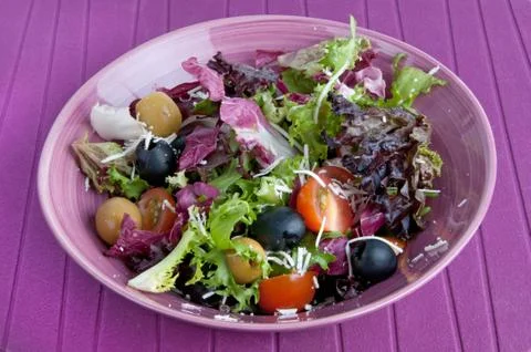 Fresh mixed salad Stock Photos