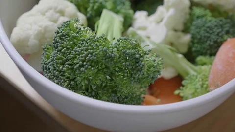 Fresh Mixed Veggies Stock Footage 104098460