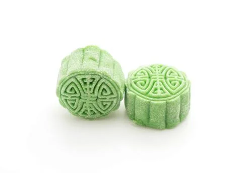 Fresh moon cake Stock Photos