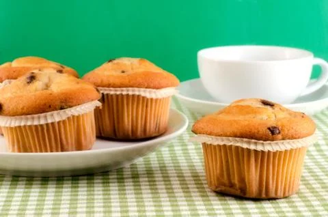 Fresh muffins Stock Photos
