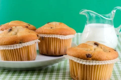Fresh muffins Stock Photos