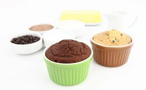 Fresh muffins Stock Photos