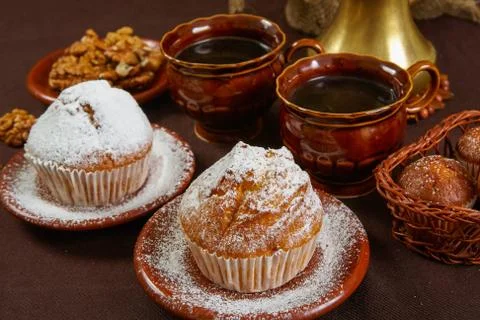 Fresh muffins Stock Photos