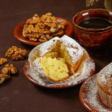 Fresh muffins Stock Photos