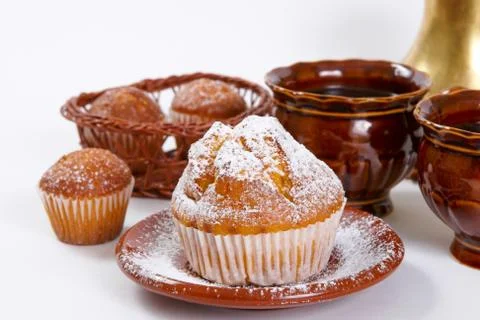Fresh muffins Stock Photos