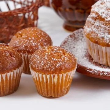 Fresh muffins Stock Photos