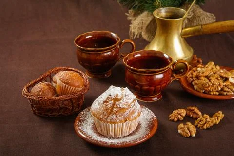 Fresh muffins Stock Photos