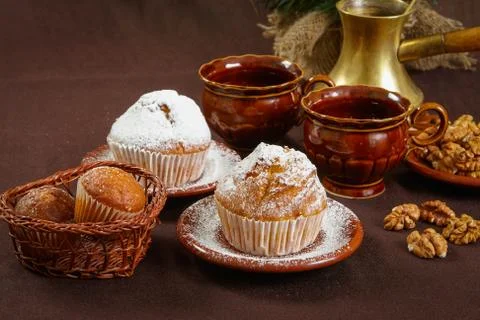 Fresh muffins Stock Photos